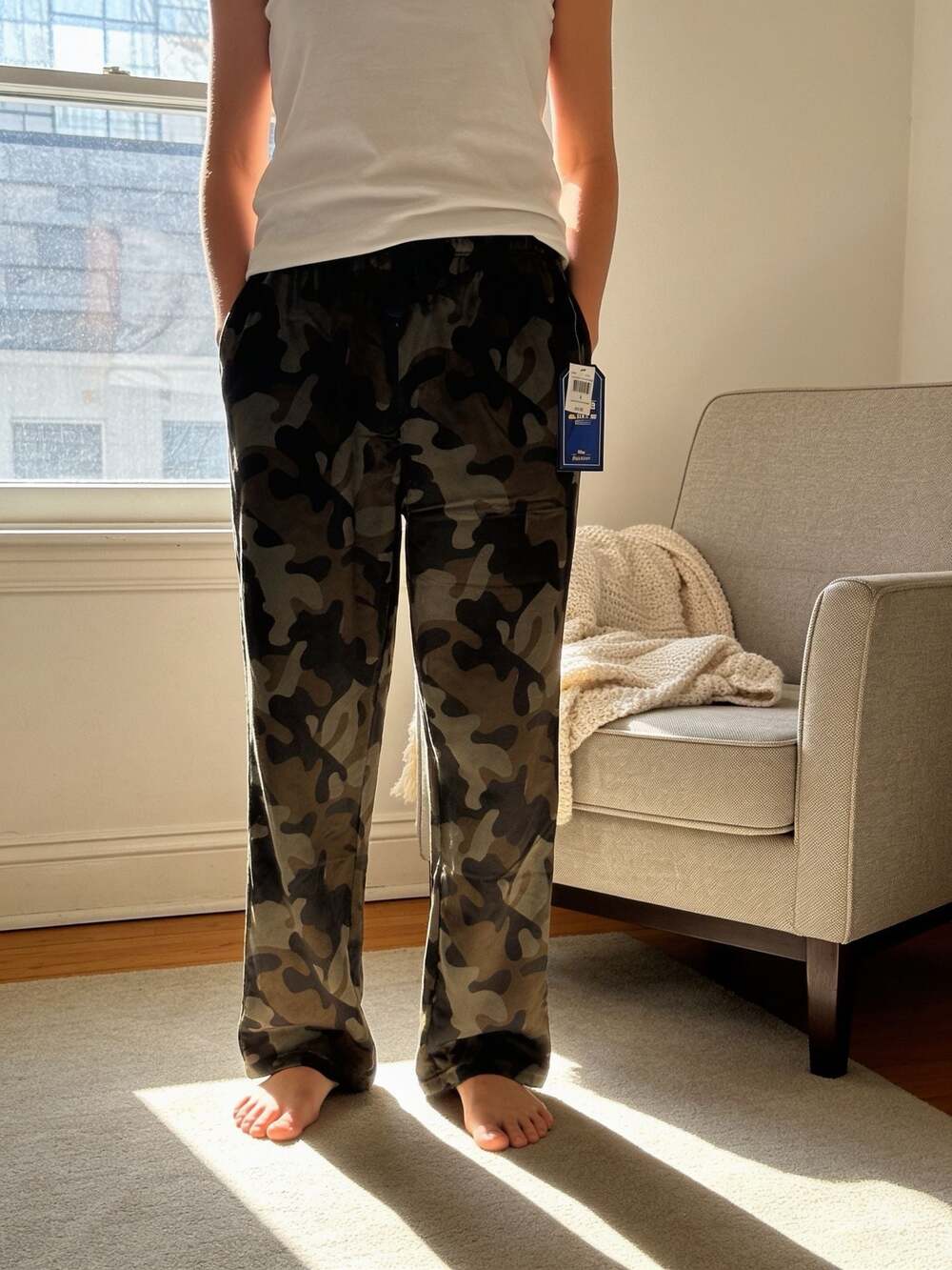 Bottoms Out New Mink Fleece Camouflage Lounge Pants